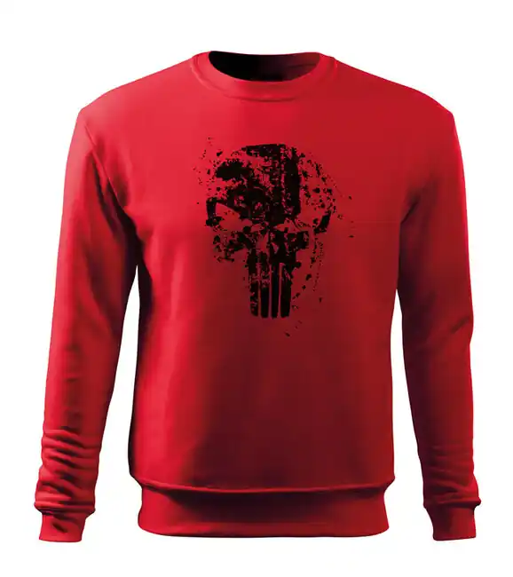 DRAGOWA pánská mikina Frank the Punisher, červená 300g/m2 Nejlepší Cena