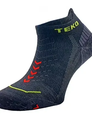 TEKO Nízké ultralehké běžecké MERINO ponožky eco RUN 1.0 ULTRA, černé Nová Kolekce