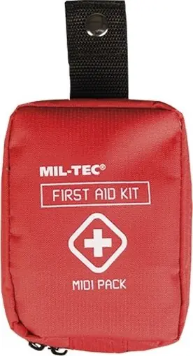 Mil-Tec mini lékárnička první pomoci, červená Expresní Doručení