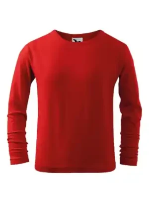 Malfini Fit-T LS dětské tričko s dlouhým rukávem, červené Zlevněný