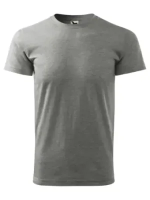 Malfini Basic pánské tričko, tmavě šedý melír Must-Have