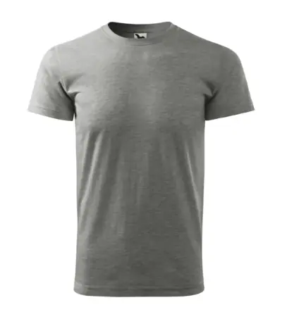 Malfini Basic pánské tričko, tmavě šedý melír Must-Have