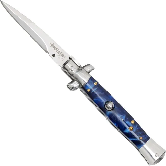 HALLER Select Stiletto vyskakovací nůž, modrý Koupit Online