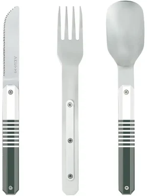 Nejprodávanější AKINOD Magnetický cestovatelský příborový set, green mariniere-mirror finish