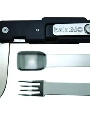 Zlevněný Baladeo ECO100 outdoorový příbor černý