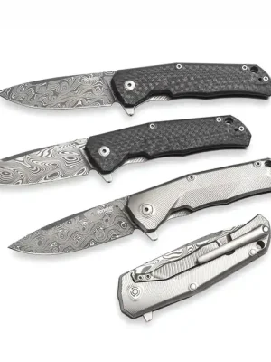 Lionsteel Velmi robustní kapesní nůž s čepelí z damascénské oceli TRE DR FC Akční Cena