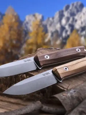 Vysoce Kvalitní Lionsteel Nůž typu bushcraft s pevnou čepelí z ocele Sleipner B40 UL