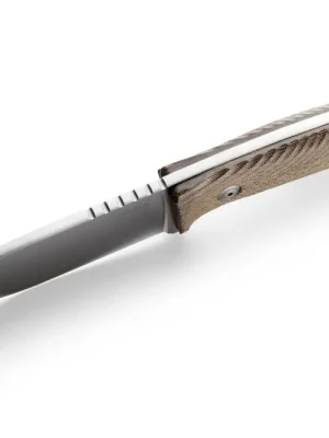 Sezónní Sleva Lionsteel Lovecká dýka s rukojetí z přírodního canvasu. M3 CVN