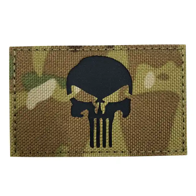 Nejlepší Cena WARAGOD nášivka Reflective Fabric Punisher Patch Multicam