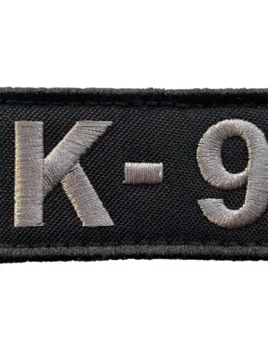 WARAGOD nášivka Embroidery K-9 Patch Black and Gray Sleva