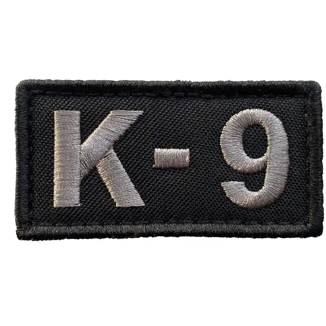 WARAGOD nášivka Embroidery K-9 Patch Black and Gray Sleva