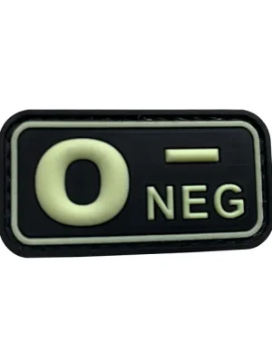 WARAGOD nášivka O NEG PVC Patch Glow in the Dark Koupit Online
