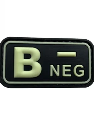 B NEG PVC Patch Glow in the Dark Expresní Doručení