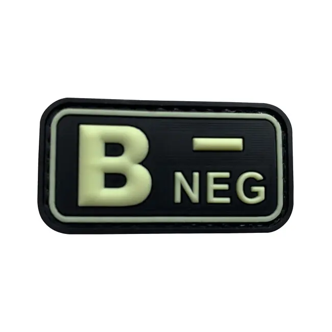 B NEG PVC Patch Glow in the Dark Expresní Doručení