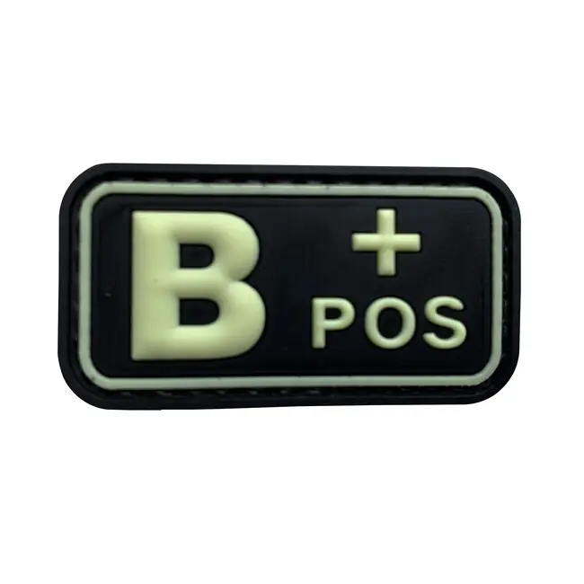 Vysoce Kvalitní B POS PVC Patch Glow in the Dark