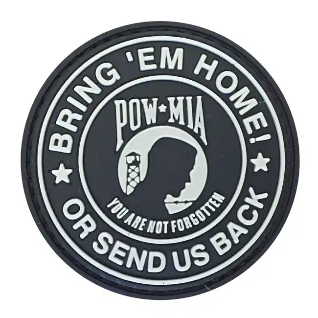 Kup Teď WARAGOD nášivka Bring Them Home or Send us back.You are not forgotten PVC Patch Black