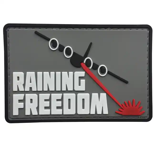 Top Prodej WARAGOD nášivka Raining Freedom PVC Patch Red