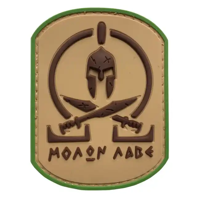 WARAGOD nášivka Molon Labe Spartan Battle Worn PVC Patch Multicam Must-Have