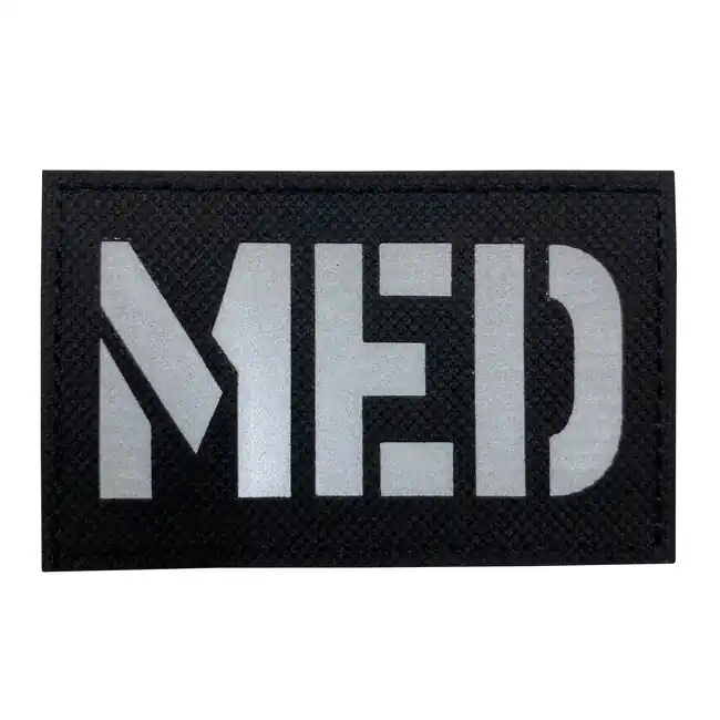 WARAGOD nášivka Reflective MED Patch Black Cenově Výhodný