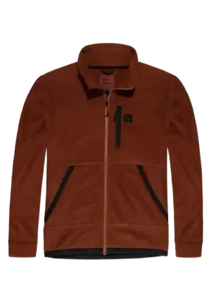 Časově Omezené Vintage Industries Mikina Valerio z dutého vlákna, cihlová