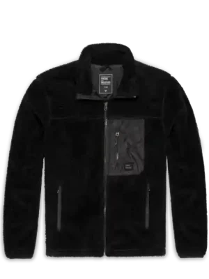 Omezená Nabídka Vintage Industries Mikina s kapucí Kodi s podšívkou sherpa fleece, černá