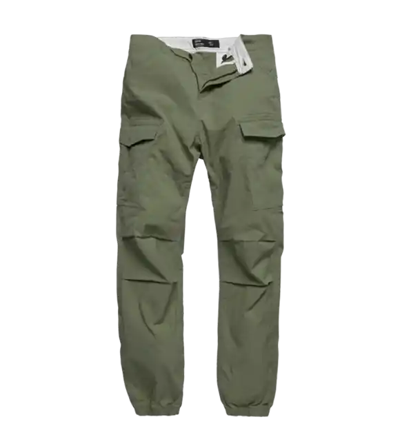 Vintage Industries Kalhoty Conner cargo jogger, světle olivová Přímo Od Výrobce
