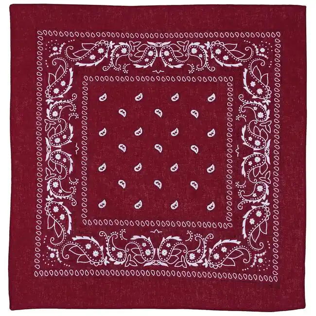 Dokud Zásoby Vydrží MFH Šála, vínově černá, cca 55 x 55 cm, bavlna