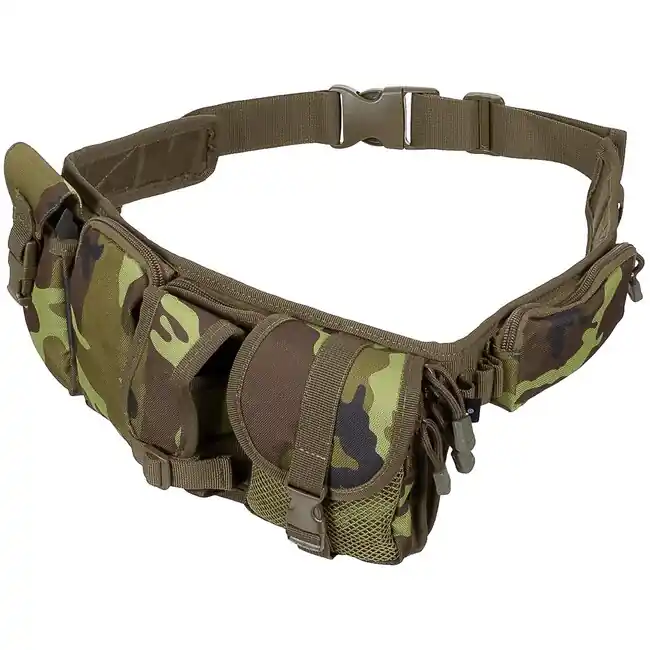 MFH Taktický opasek, 6 kapes, cca 5,5 cm, M 95 CZ camo Speciální Cena