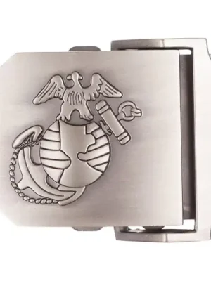 Cenový Hit MFH Přezka na opasek USMC, stříbrná, kov, cca 4 cm