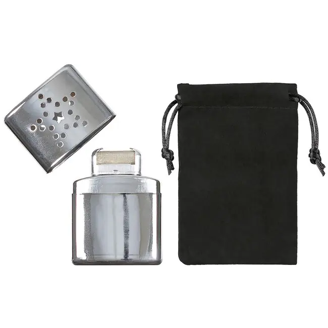 Must-Have MFH Kapesní ohřívač rukou, tekutý, chrom