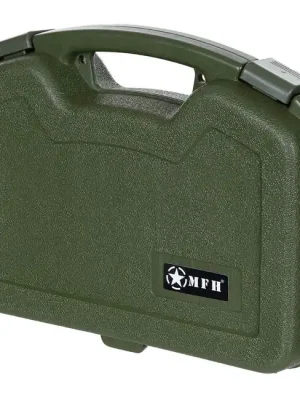 Dokud Zásoby Vydrží MFH Kufr na pistoli, plastový, velký, uzamykatelný, OD zelený