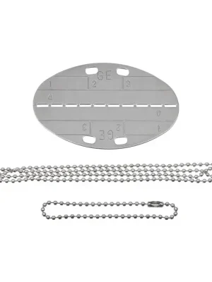 MFH Dog Tag štítek oválný s řetízkem Speciální Cena
