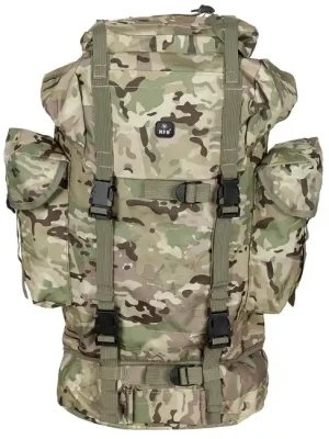 Výhodná Nabídka MFH Batoh MOLLE 65L, hliníková tyč, op.-camo