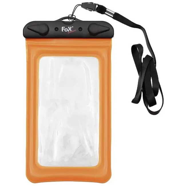 Kup Teď Fox Outdoor Vodotěsné pouzdro na smartphone, průhledné, oranžové