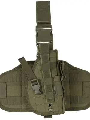MFH Stehenní pouzdro na zbraň MOLLE na pravé straně, OD green Jen Po Omezenou Doba