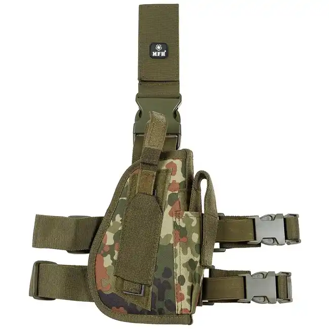 MFH Stehenní pouzdro na zbraň na pravé straně, BW camo Autentický