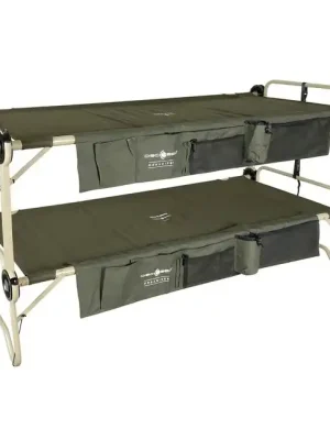 Časově Omezené Disc-O-Bed skládací lehátko s boční kapsou Arm-O-Bunk, OD green