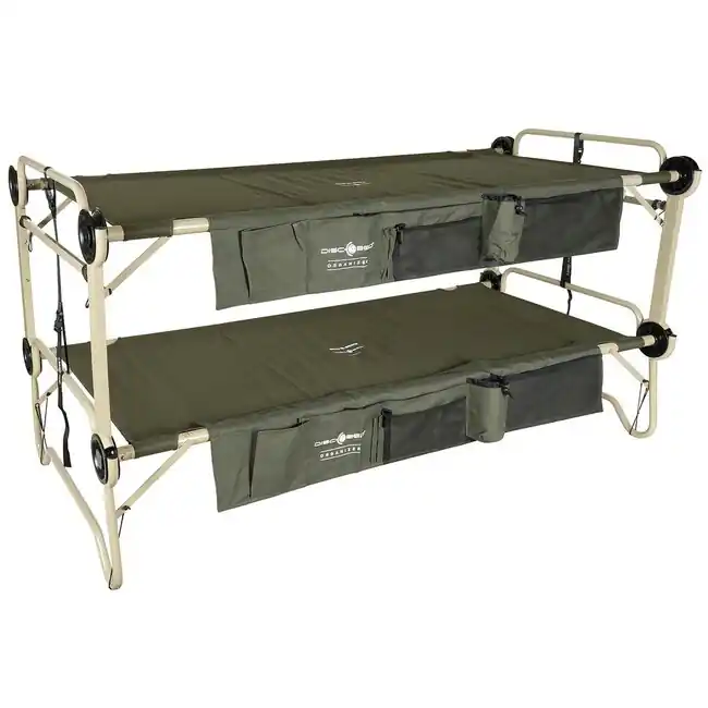 Časově Omezené Disc-O-Bed skládací lehátko s boční kapsou Arm-O-Bunk, OD green