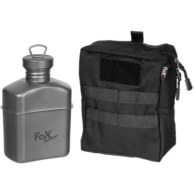 Fox Outdoor Polní láhev, cca 1 l, titanová Jen Po Omezenou Doba