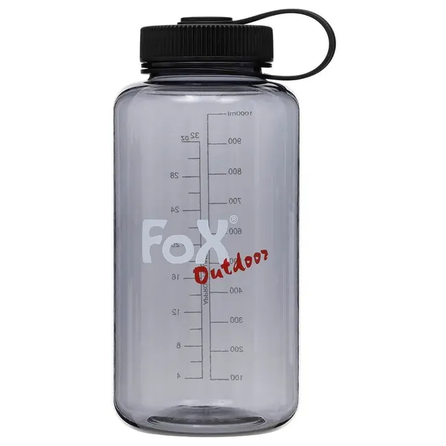 Top Prodej Fox Outdoor Láhev na pití se širokým hrdlem 1 l, Tritan, šedá