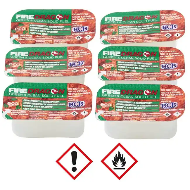 Odeslání Ihned MFH Balení 6ks tuhého paliva Firedragon gel , 162 g (1 ks cca 27 g)