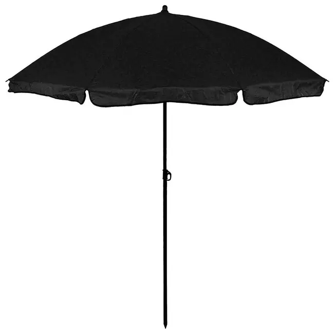 Zlevněný MFH Deštník, černý, průměr 180 cm