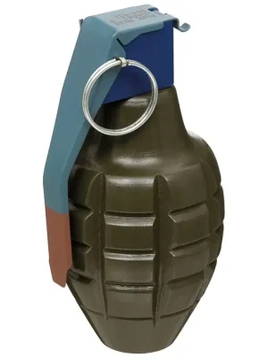 Značkový MFH Ruční granát MK 2, OD zelená, dřevo, dekorace