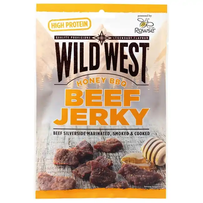 MFH Hovězí sušené maso Wild West, Honey BBQ, 60 g Jen Po Omezenou Doba