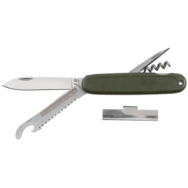 Ověřený MFH Kapesní nůž BW, OD green