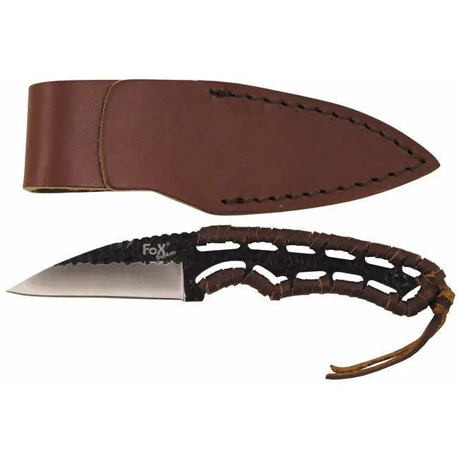 Akční Cena Fox Outdoor Nůž Büffel II, ovinutá rukojeť, s pouzdrem