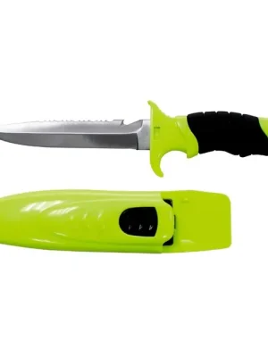 Expresní Doručení Fox Outdoor Potápěčský nůž Profi, neonově žluto-černý, s pouzdrem