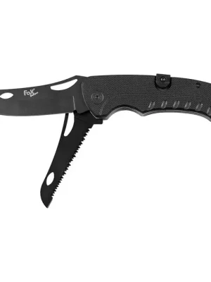 Fox Outdoor Jednoruční nůž Jack, 2 v 1, černý, rukojeť G10 Objednat Nyní
