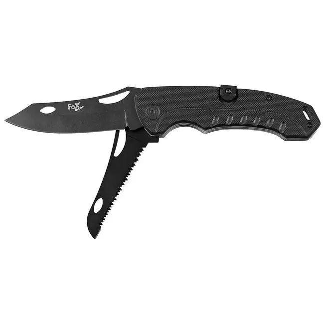 Fox Outdoor Jednoruční nůž Jack, 2 v 1, černý, rukojeť G10 Objednat Nyní