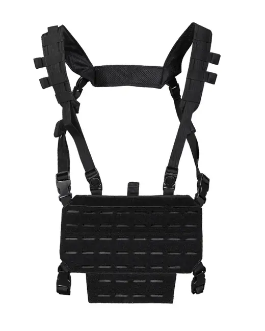 Cenová Bomba Mil-Tec Vesta taktická lehká CHEST RIG s LASER panelem, černá